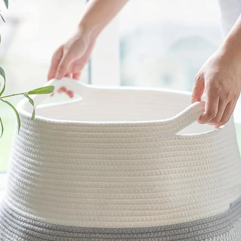 Curvebasket | stilvoller aufbewahrungskorb aus baumwolle