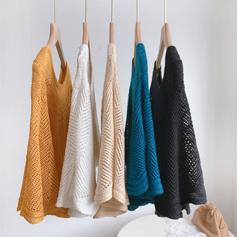 Damen Strick Cover-Up aus Eis-Seide | Leichter Shrug für Ärmellose Oberteile und Badebekleidung | Sommerliches Layering | Schmid