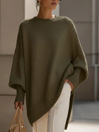 Oversized Poncho für Damen – Strickjacke ‑ Lässiger Übergang