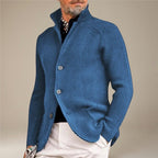 Herrenjacke mit Knopfleiste | Lange Ärmel & Seitentaschen | Regular-Fit Freizeitjacke für Alltag, Reisen & Layering | Schmid