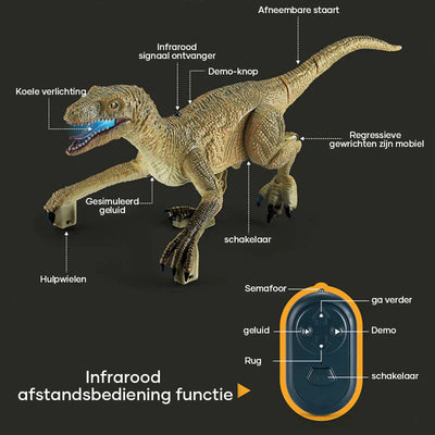 Dinorex | interaktiver dinosaurier mit sound & licht für abenteuerliches spiel