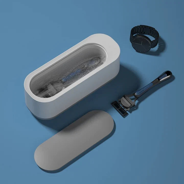 Ultraschallreiniger für Brillen und Schmuck | USB Reinigungsgerät für Persönliche Gegenstände | Kompaktes Reinigungsgerät | Schmid