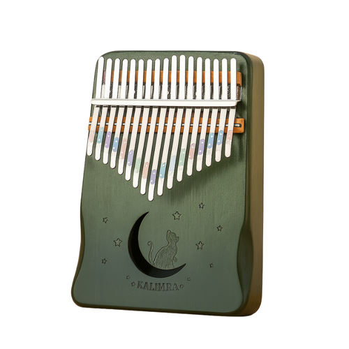 17-Tasten Kalimba Daumenklavier – Holz-Musikinstrument mit Notenheft