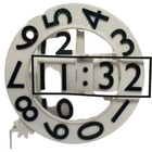 3D-Wanduhr | Triaxiale Wanduhr mit geometrischem Design | Dekorative Wanduhr für Zuhause und Büro | Schmid