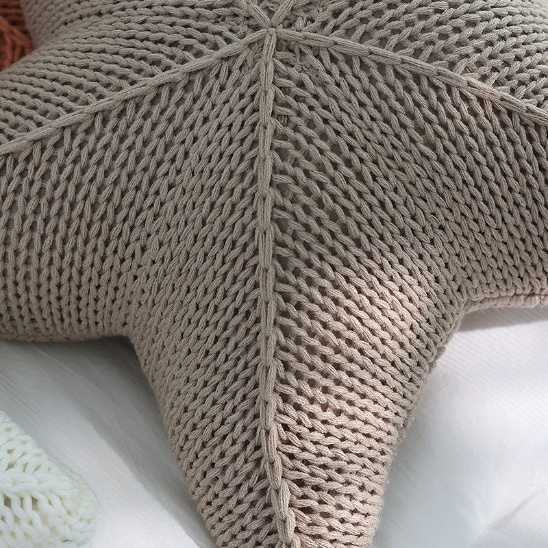 Stern | handgestricktes kissen