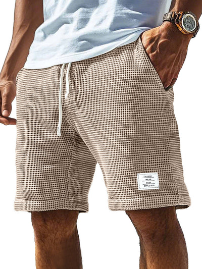 Komfortable Shorts mit Waffel-Logo und Kordelzug für Herren