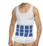 Herren Kompressions Unterhemd aus Nylon Spandex | Gestricktes Schnell Trocknendes Ärmelloses Unterhemd | Base Layer für Alltag | Schmid