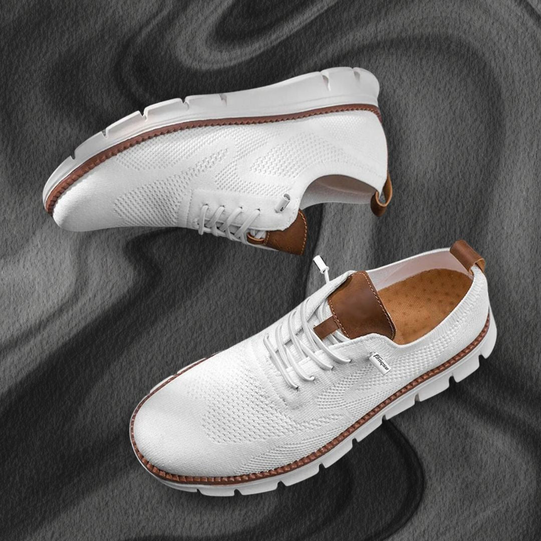 Herren Slip-On Schuhe | Textil-Synthetik-Obermaterial & EVA-Zwischensohle | Schuhe mit Breiter Zehenbox für Alltag & Freizeit | Schmid