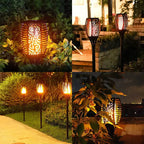 Solar LED Gartenfackel – IP65, Automatisch Ein/Aus, Außenbeleuchtung