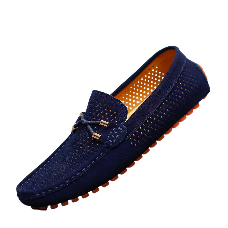 Gianni Perforierte Leder-Loafer – Herren Slip-On Lederschuhe