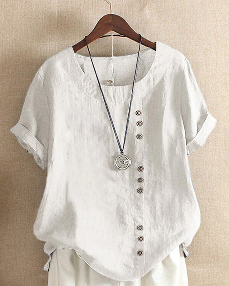 Damen l Kurzarm-Bluse
