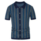 Herren Polo I Polyester | Regular Fit Polo Mit Chevronmuster Und Knopfleiste | Sommergebrauch | Schmid