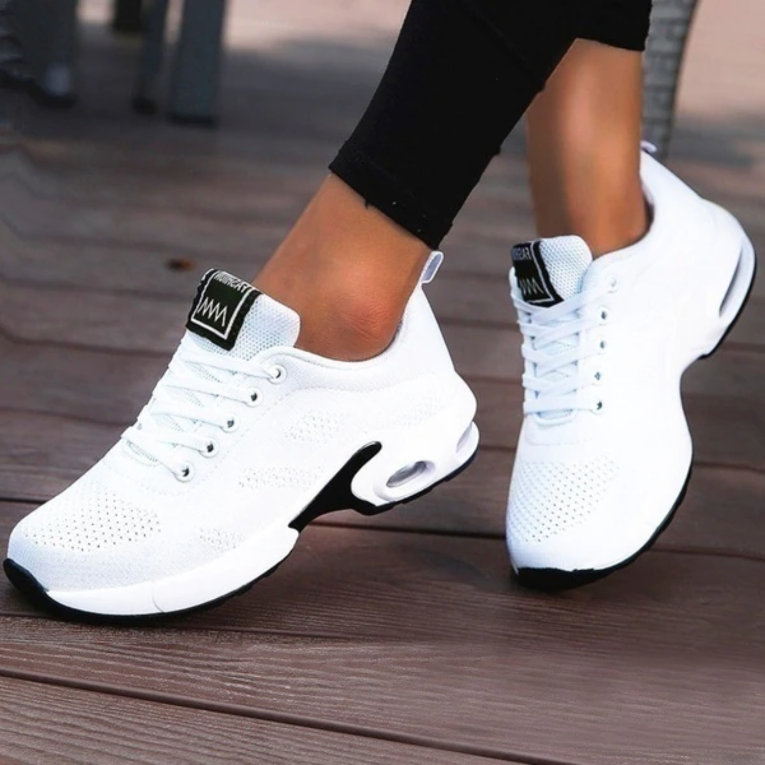 Damen Laufschuhe – Leicht, Atmungsaktives Obermaterial, Schnürung