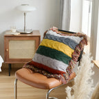 ColorRay | Gestreifter Strickkissen – Weicher & Moderner Stil