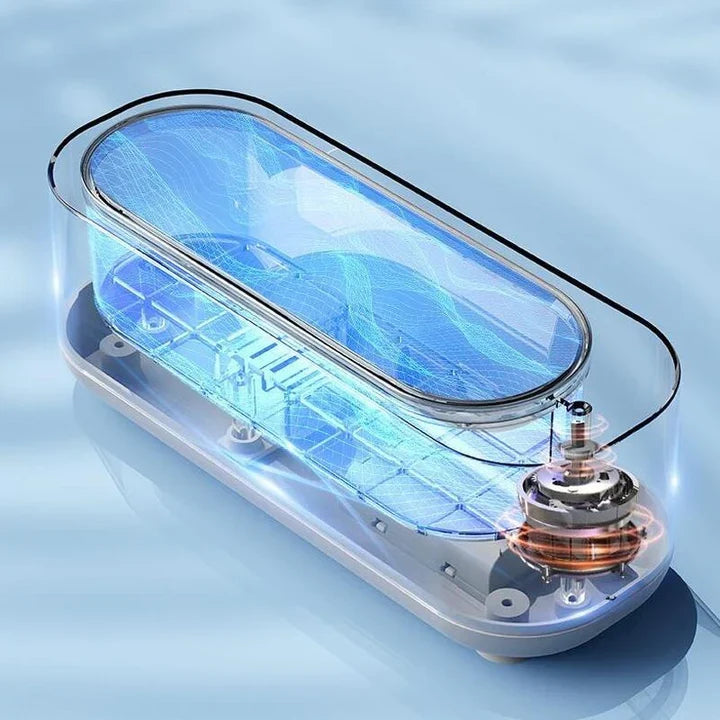 Ultraschallreiniger für Brillen und Schmuck | USB Reinigungsgerät für Persönliche Gegenstände | Kompaktes Reinigungsgerät | Schmid