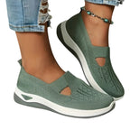 Damen Freizeitschuhe – Flach, Schnürung/Slip-on, Einfarbig