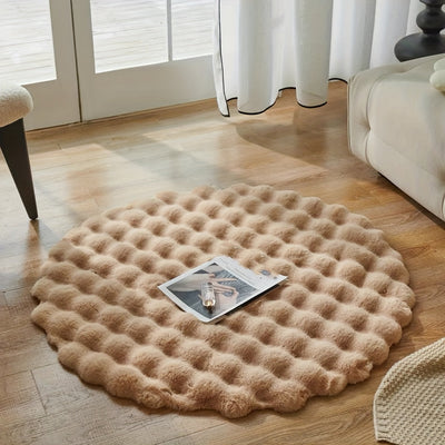 Eleganter Rundteppich Für Stilvolle Räume | Modernes Design & Gemütlichkeit