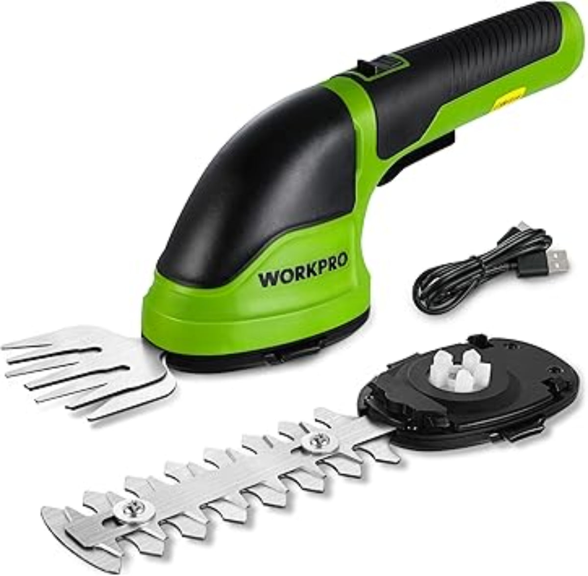 Akku-Grasschere | 2-in-1 Grasschere und Heckenschere | Gartenpflege und Rasenkanten | Schmid