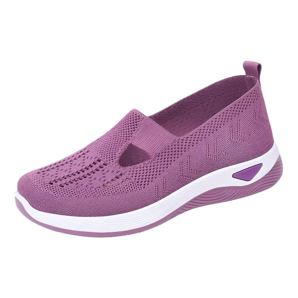 Damen Freizeitschuhe – Flach, Schnürung/Slip-on, Einfarbig