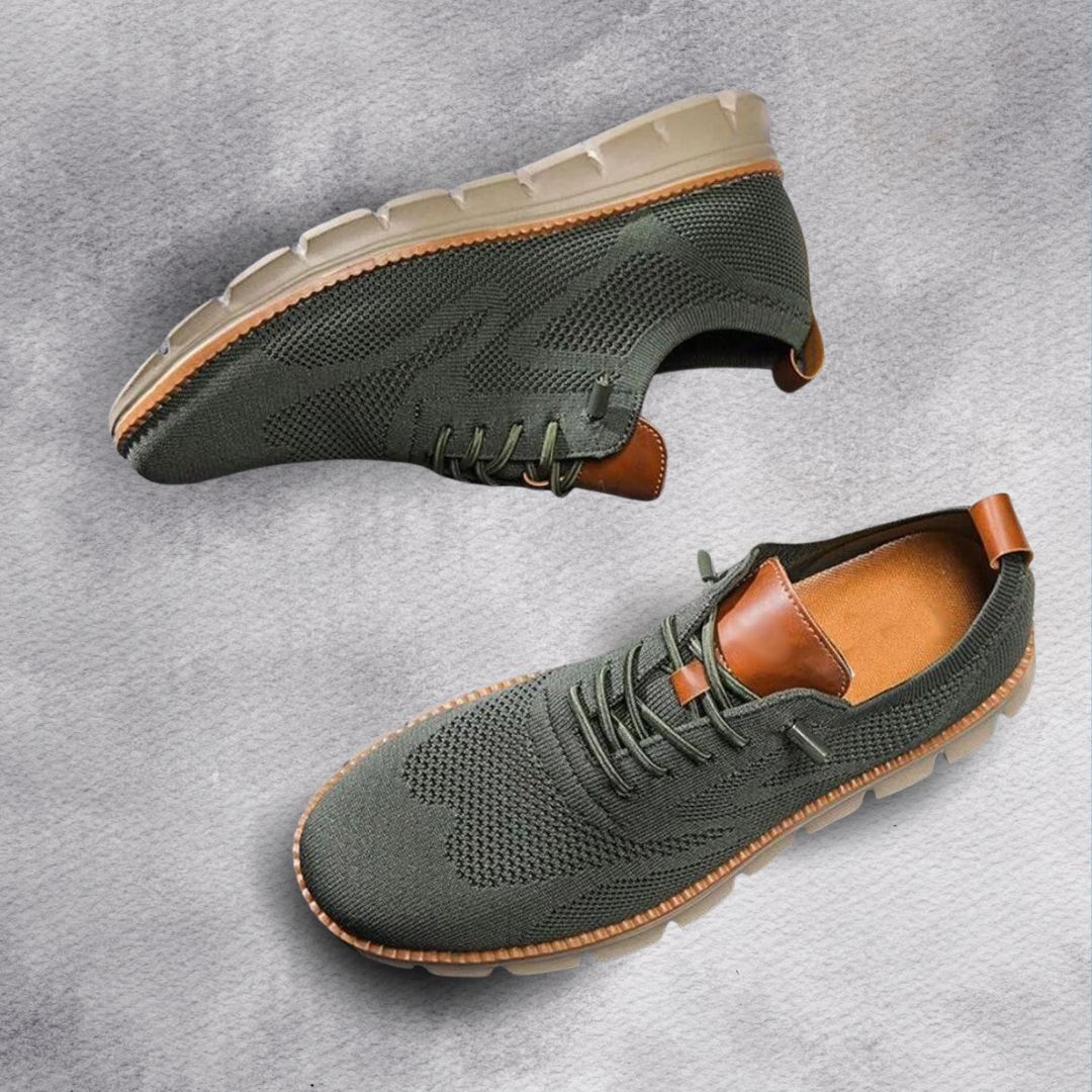 Herren Slip-On Schuhe | Textil-Synthetik-Obermaterial & EVA-Zwischensohle | Schuhe mit Breiter Zehenbox für Alltag & Freizeit | Schmid