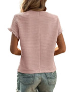 Damen T-Shirt I Baumwolle | Regular Fit T-Shirt mit Rundhals für den Alltag | Sommerbasis | Schmid