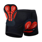 Herren Motorradshorts mit Polsterung | Polyester-Spandex & 5D-Gelpolster | Enganliegende Basisschicht für Motorradfahrten | Schmid