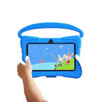 Kinder-Tablet | 7-Zoll Android-Tablet mit Silikon-Schutzhülle | WLAN-Tablet mit Tragegriff | Schmid