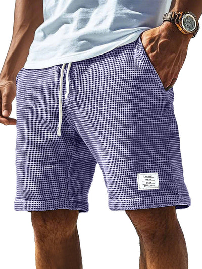 Komfortable Shorts mit Waffel-Logo und Kordelzug für Herren
