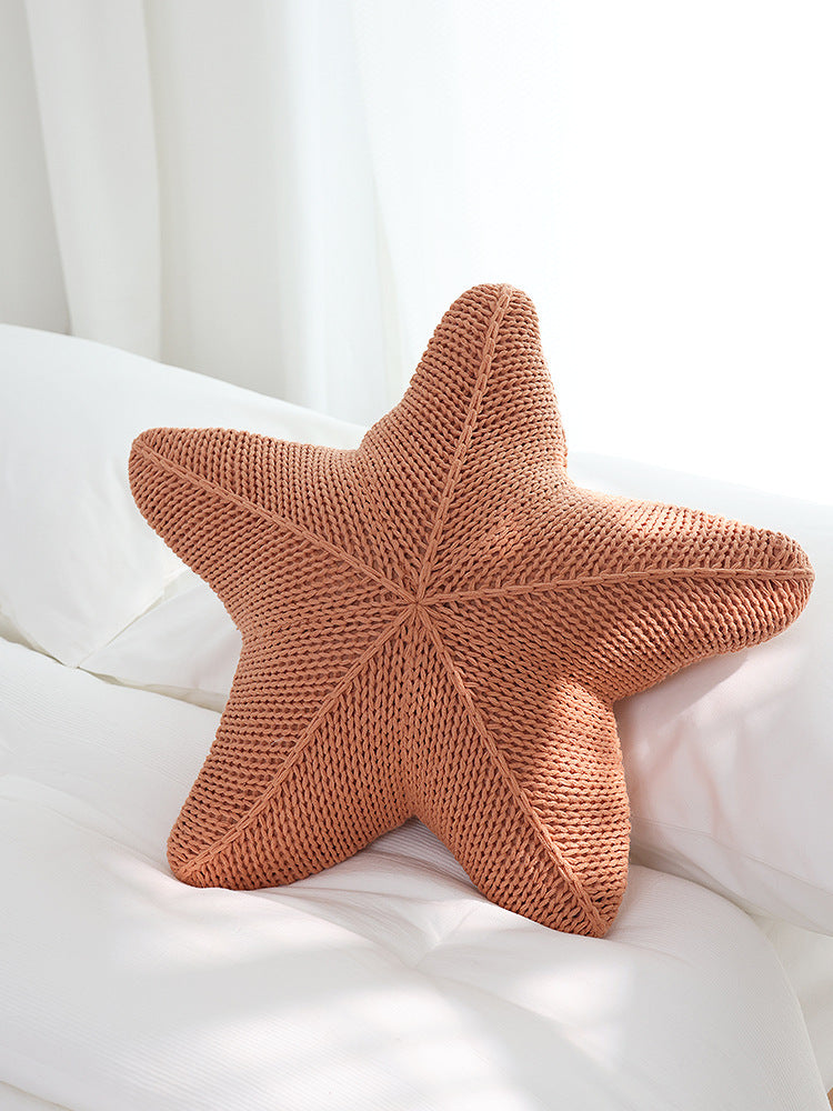 Stern | handgestricktes kissen