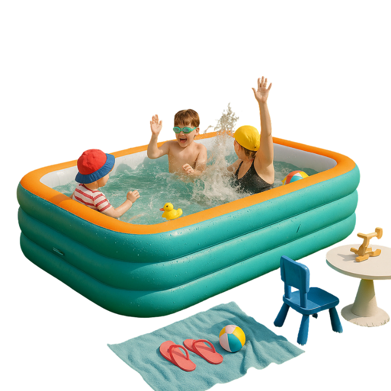 Großer aufblasbarer Gartenpool – Familienpool aus Robustem PVC