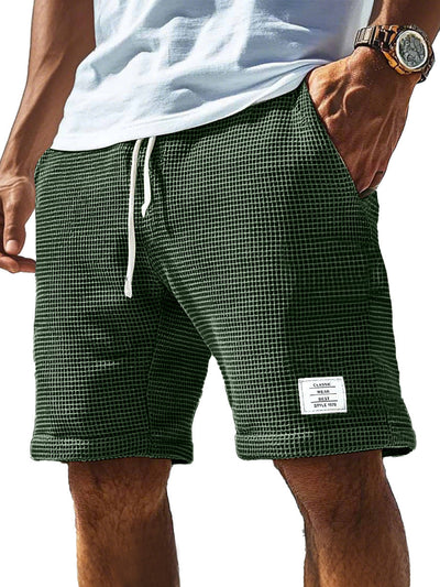 Komfortable Shorts mit Waffel-Logo und Kordelzug für Herren