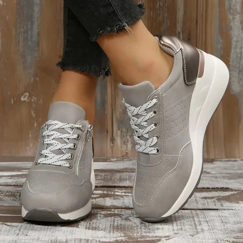 Damen - Orthopädische Wanderschuhe mit Reissverschluss und Gepolsterter Sohle