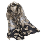 Fiora - Seidenschal Organza Schal Mit Blumenmuster Und Ausgeschnittenen Details