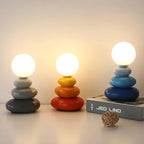 Kreative Kugelstein Tischlampe | Steinlampe Für Klassisch Wohnambiente