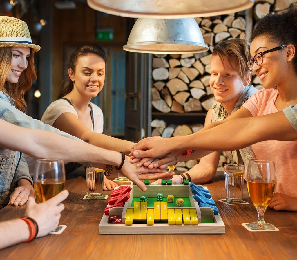 Shut The Box – Holzbrett-Würfelspiel