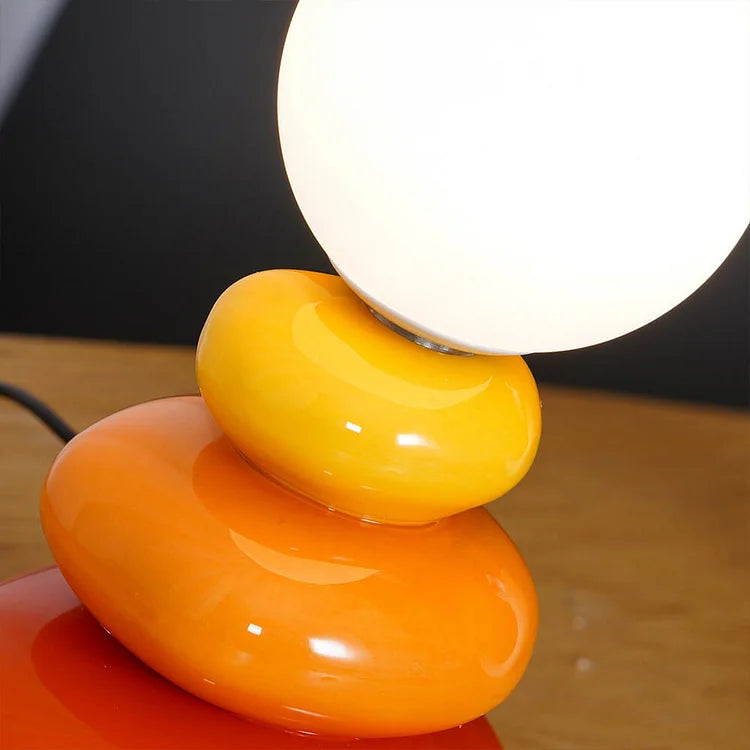 Kreative Kugelstein Tischlampe | Steinlampe Für Klassisch Wohnambiente