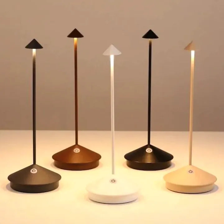Kabellose LED‑Tischlampe mit USB‑Aufladung und Dimmbarer Beleuchtung
