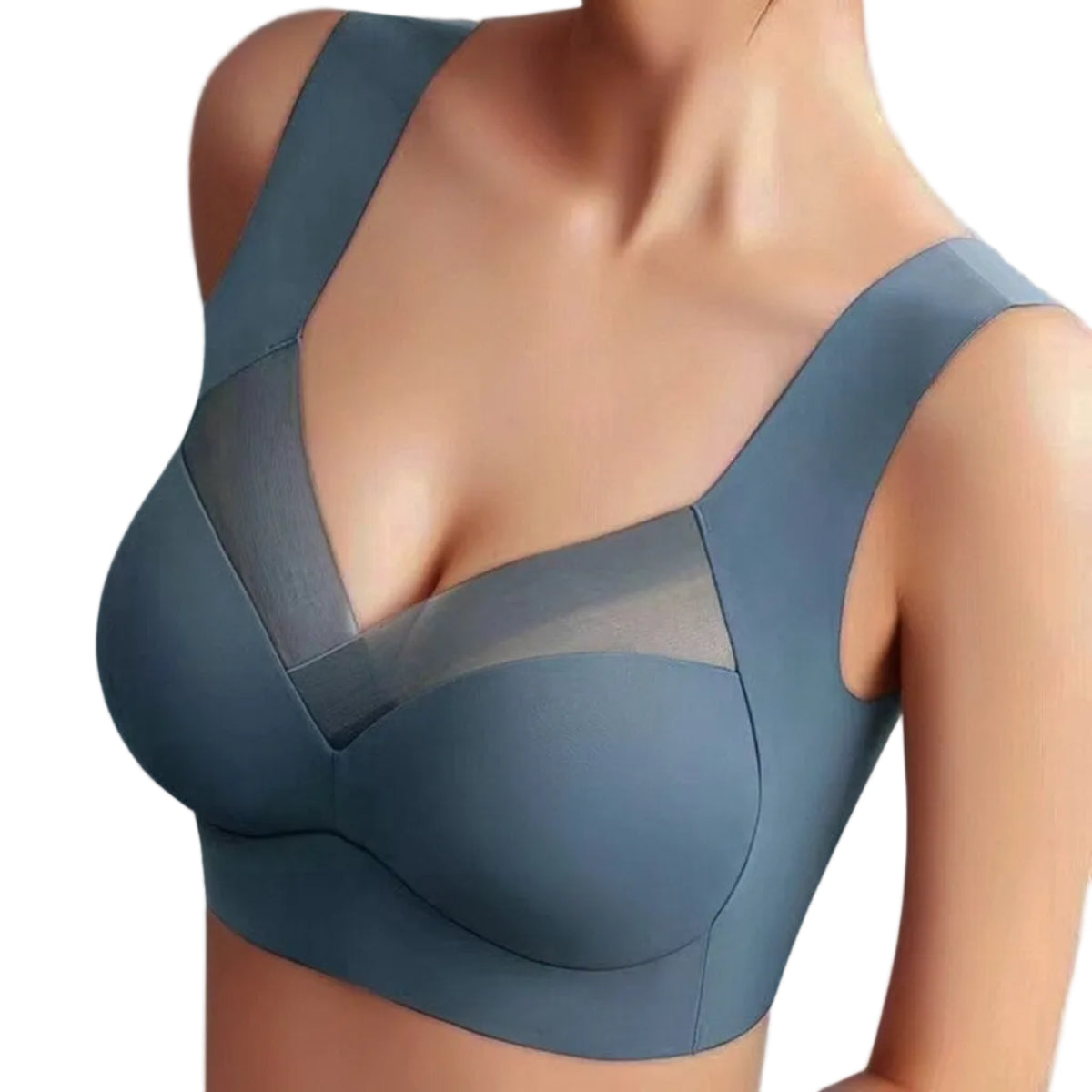 Damen BH ohne Bügel | Nahtloser BH für den Alltag | BH mit leicht geformten Cups | Schmid