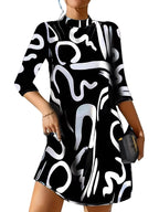 Alanna - Kleid mit Print und Kragen für Damen