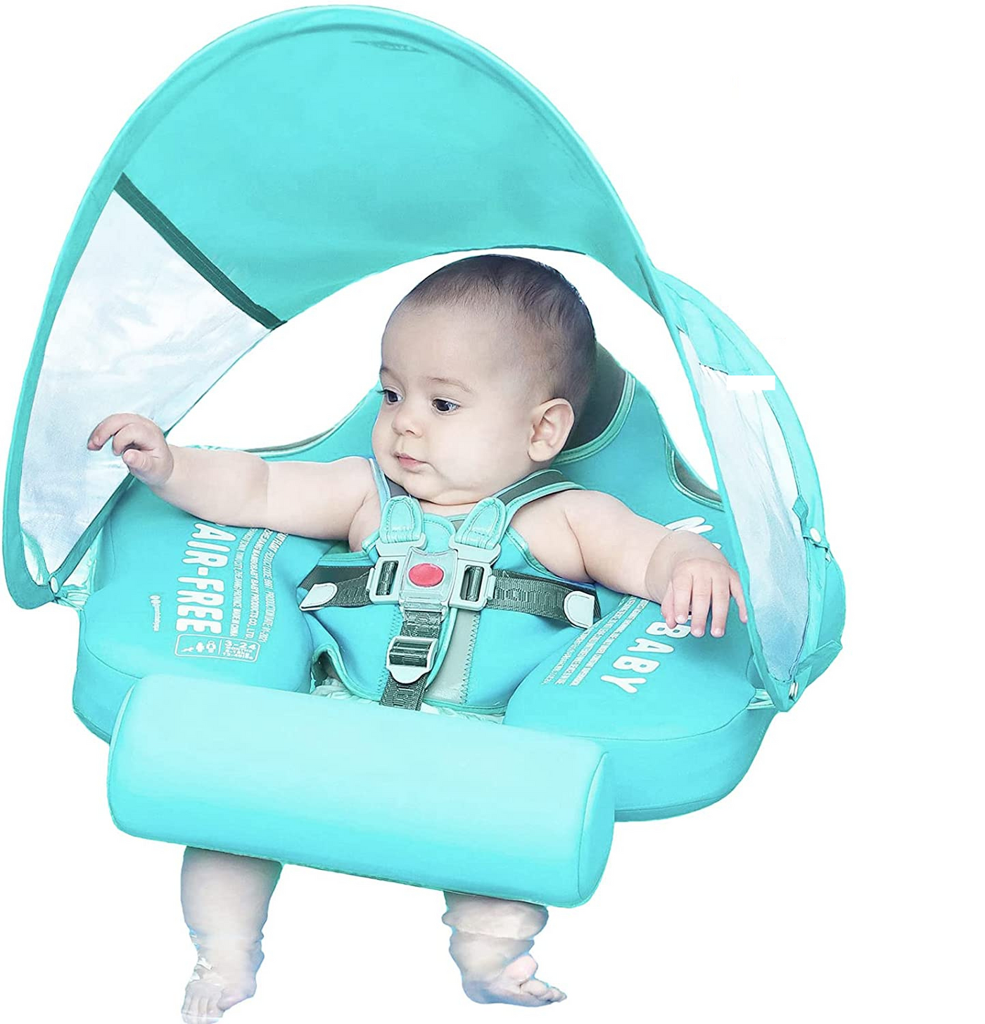 Baby Swim Ring With Canopy | Aufblasbarer Babyschwimmring Mit Sonnenschutz Und Tierdesign Für Sicheres Planschen Im Sommer