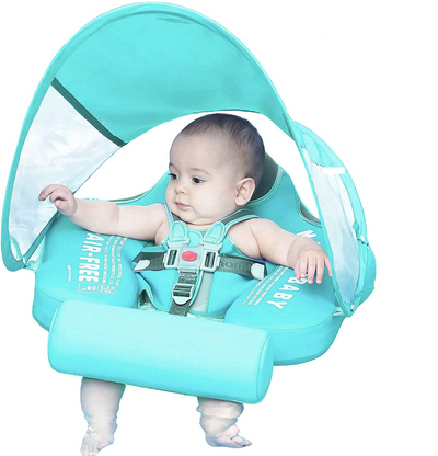 Baby Swim Ring With Canopy | Aufblasbarer Babyschwimmring Mit Sonnenschutz Und Tierdesign Für Sicheres Planschen Im Sommer