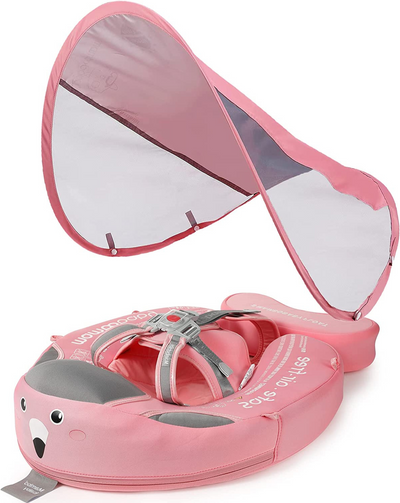 Baby Swim Ring With Canopy | Aufblasbarer Babyschwimmring Mit Sonnenschutz Und Tierdesign Für Sicheres Planschen Im Sommer