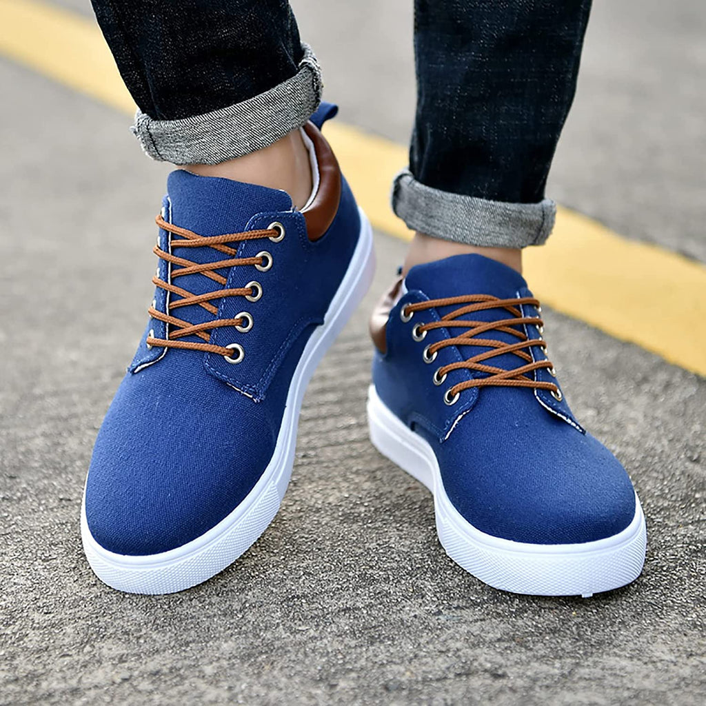 Herren - Canvas Sneaker mit Weißer Sohle