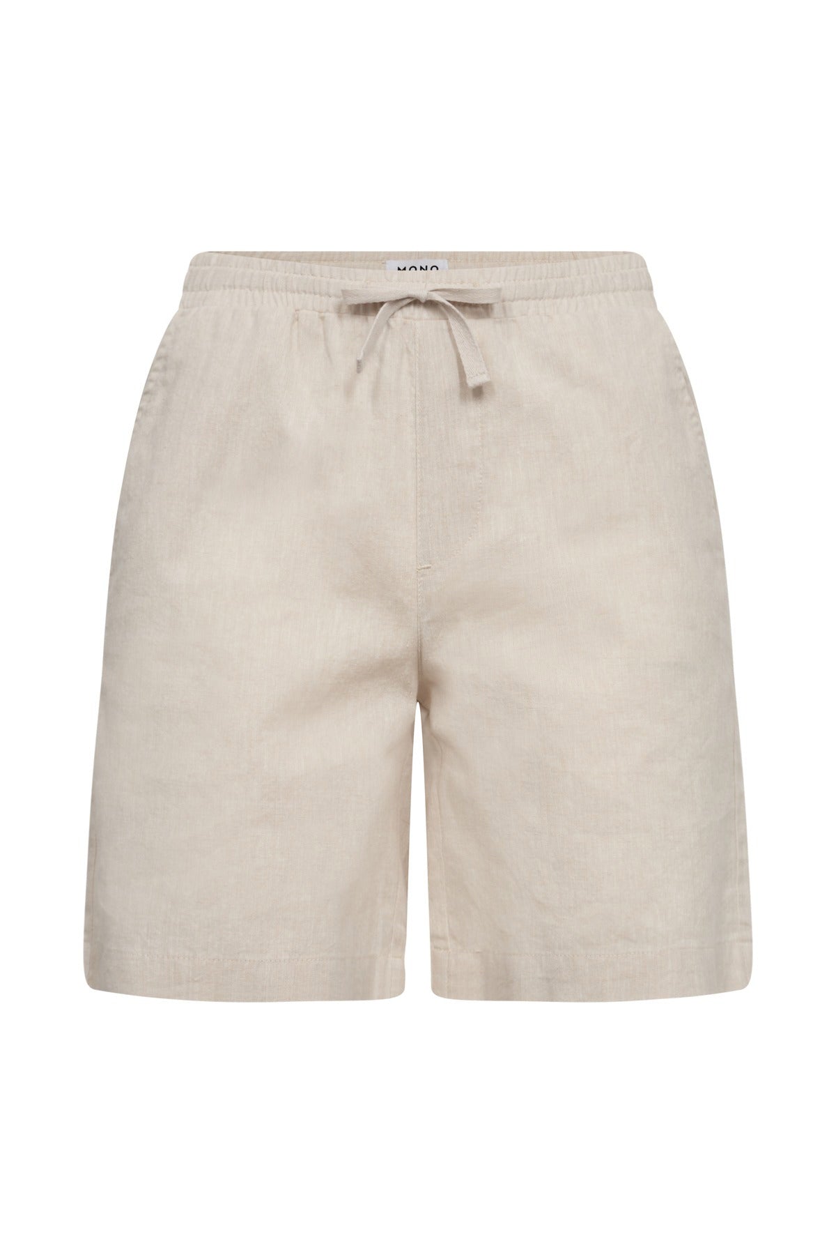 Mono Hør‑Shorts IZZY aus Leinen und Baumwolle mit Elastikbund