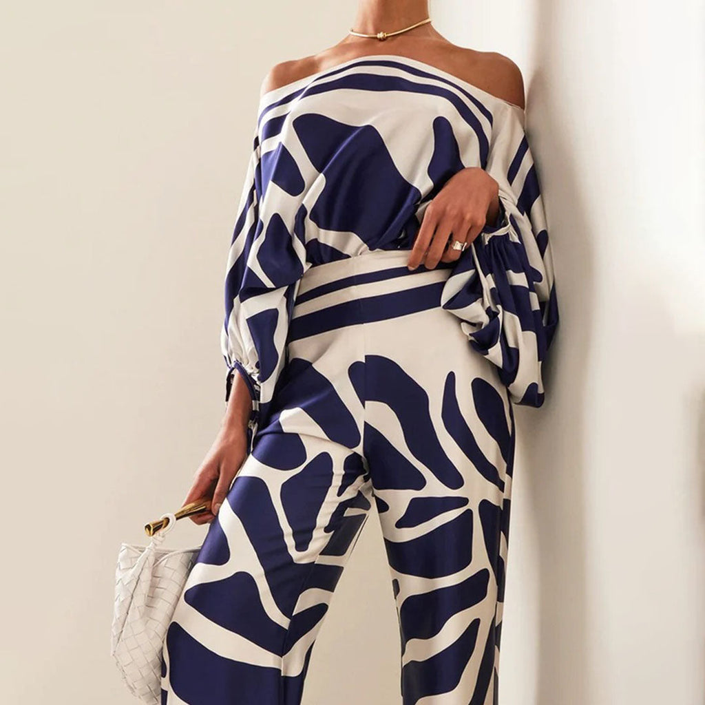 Valeria - Zweiteiliges Damen-Set – Lockere Passform Mit Print