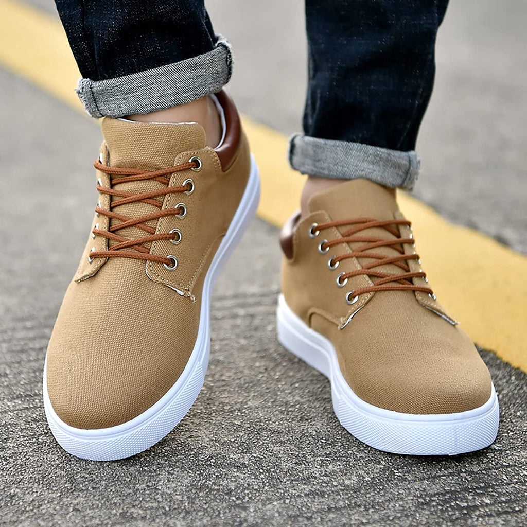 Herren - Canvas Sneaker mit Weißer Sohle