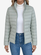 Damen Steppjacke aus Polyester | Stehkragen & Taillierte Silhouette | Leichte Jacke für die Übergangszeit | Schmid