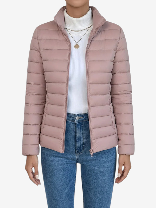 Damen Steppjacke aus Polyester | Stehkragen & Taillierte Silhouette | Leichte Jacke für die Übergangszeit | Schmid
