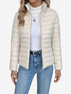 Damen Steppjacke aus Polyester | Stehkragen & Taillierte Silhouette | Leichte Jacke für die Übergangszeit | Schmid