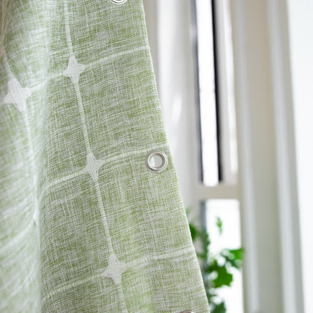 Cottonhaven duschvorhang | weicher baumwollstoff mit fransen & wasserfester funktion